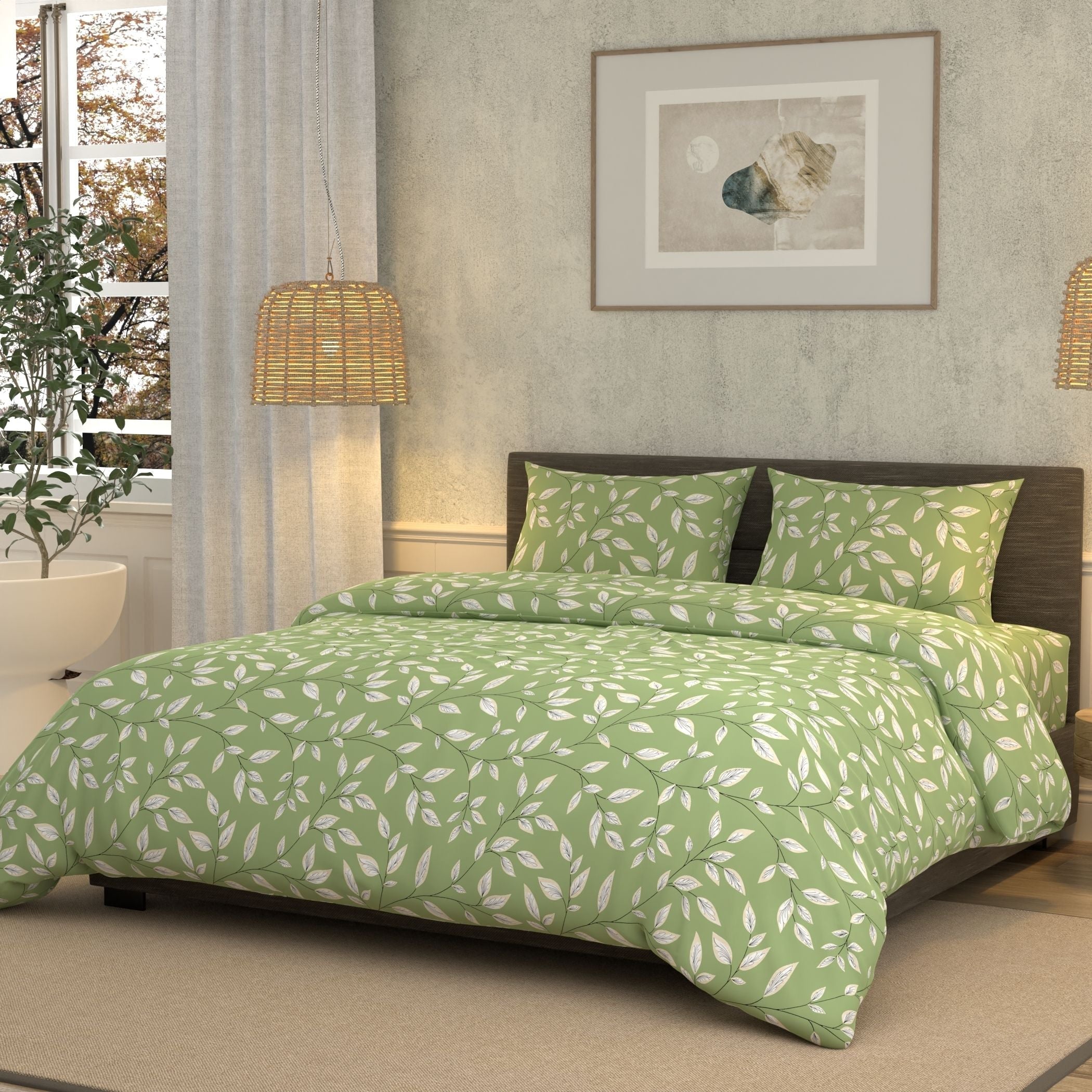 Cotton Super King Flat 180 TC Floral Bedsheet (Pack of 1, Peach)