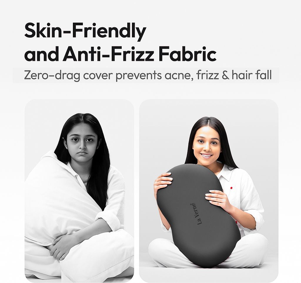 Memory Foam Sleeping Pillow Pack of 1 Solid Cuddle (Black)
