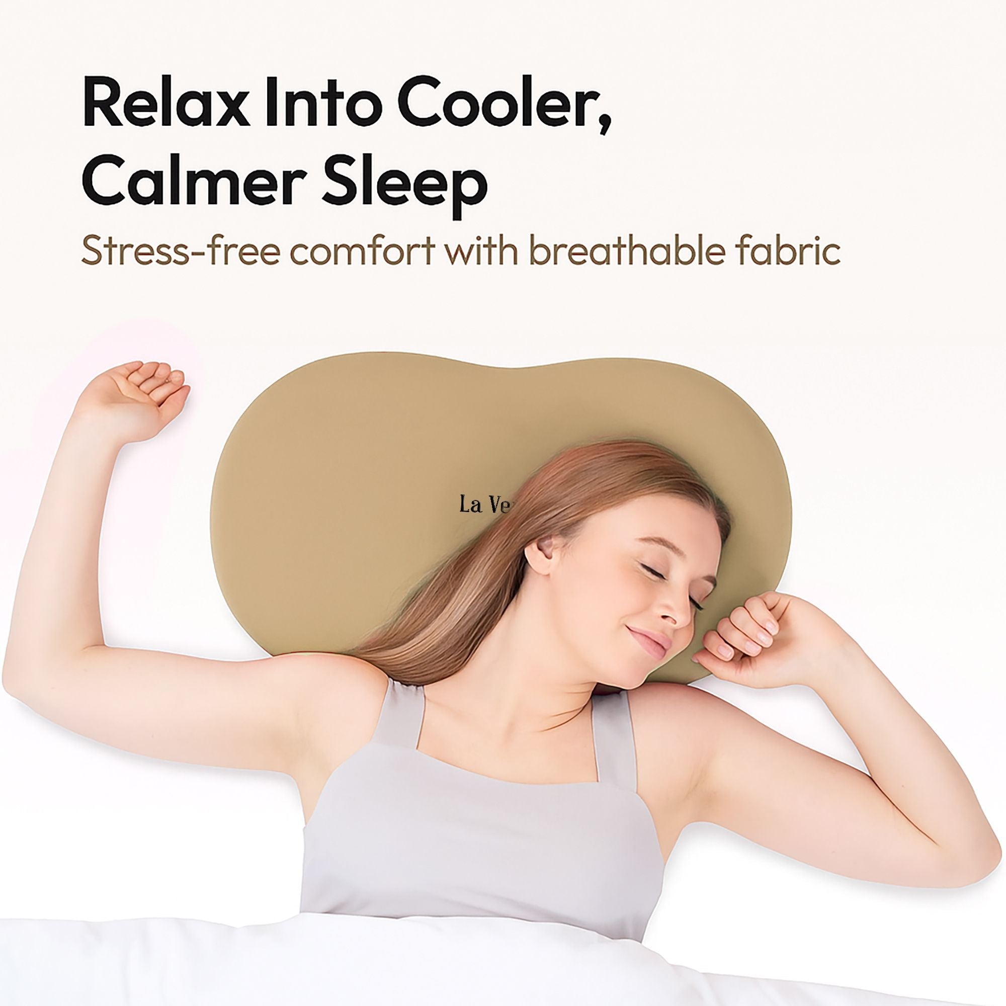 Memory Foam Sleeping Pillow Pack of 1 Solid Cuddle (Brown)