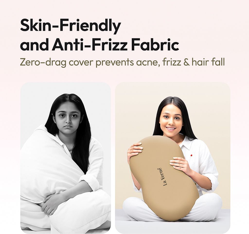 Memory Foam Sleeping Pillow Pack of 1 Solid Cuddle (Brown)