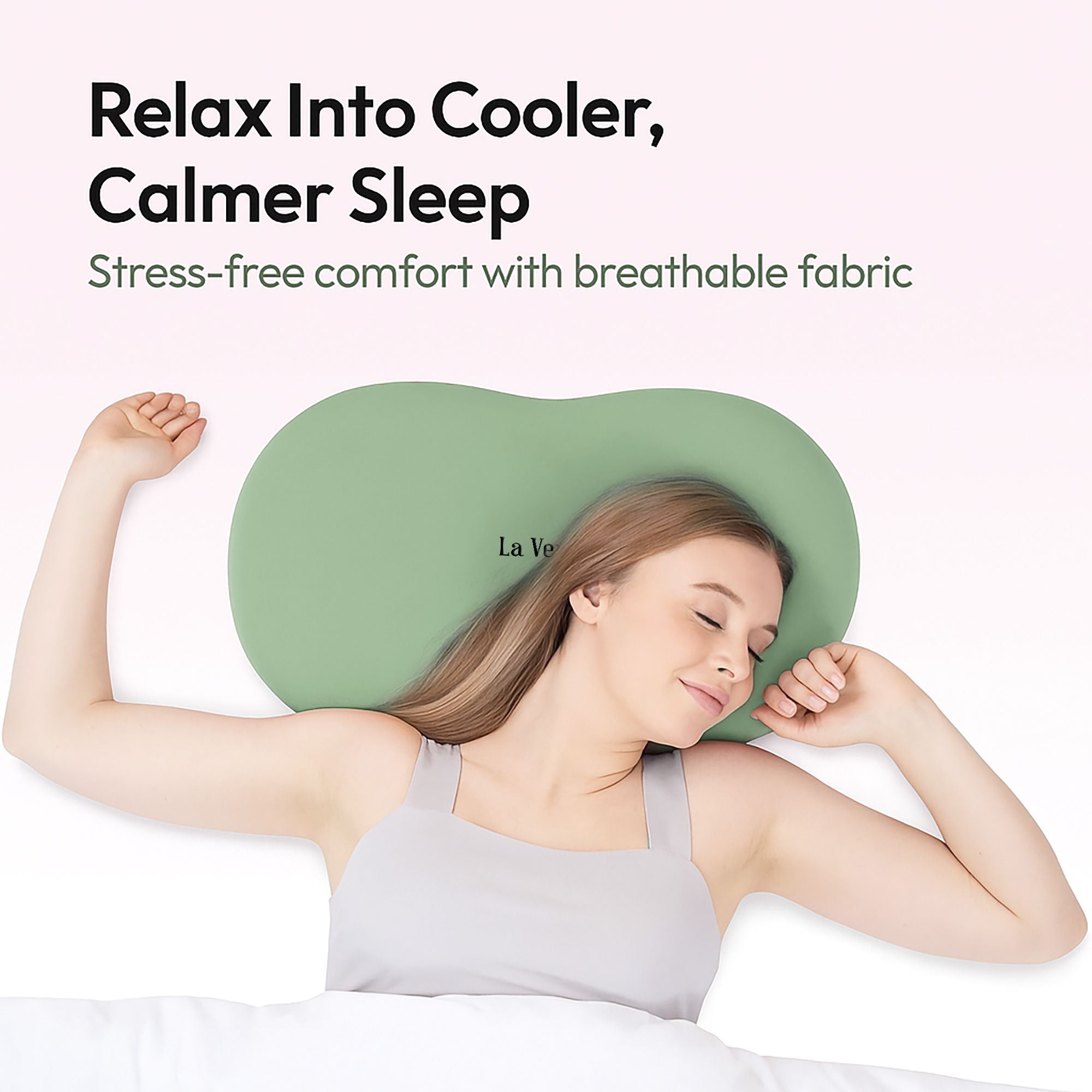 Memory Foam Sleeping Pillow Pack of 1 Solid Cuddle (Green)
