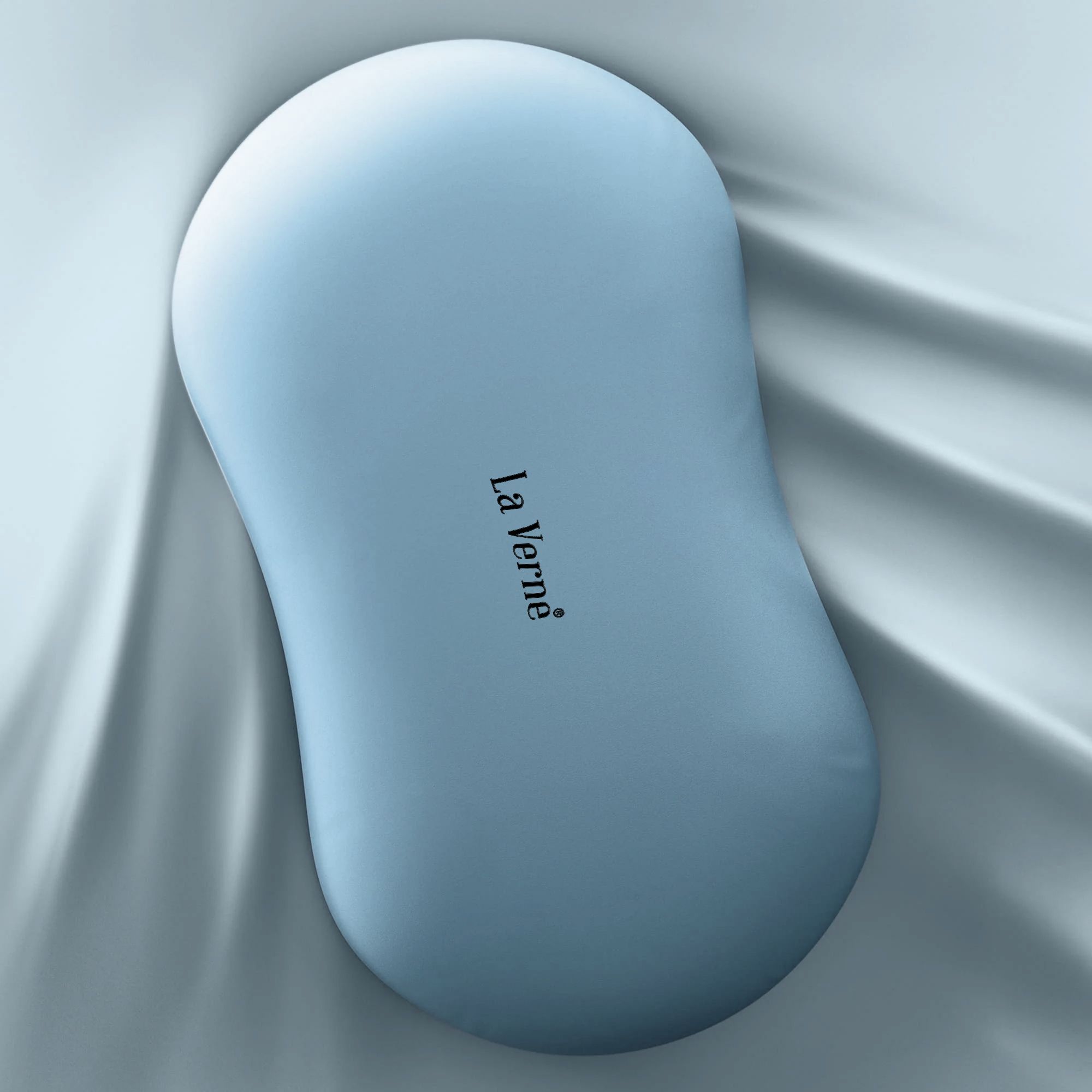 Memory Foam Sleeping Pillow Pack of 1 Solid Cuddle (L Blue)