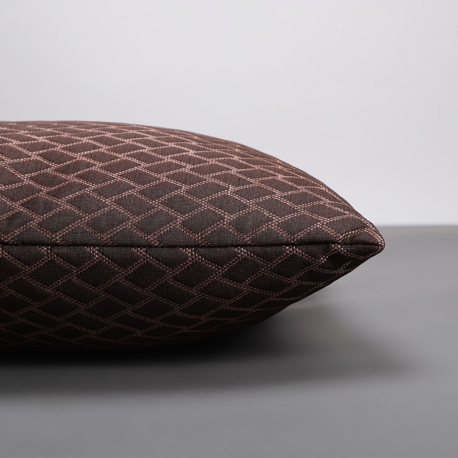 Microfibre Cushion Pack of 5 Geometric LUXURY (D.Brown)