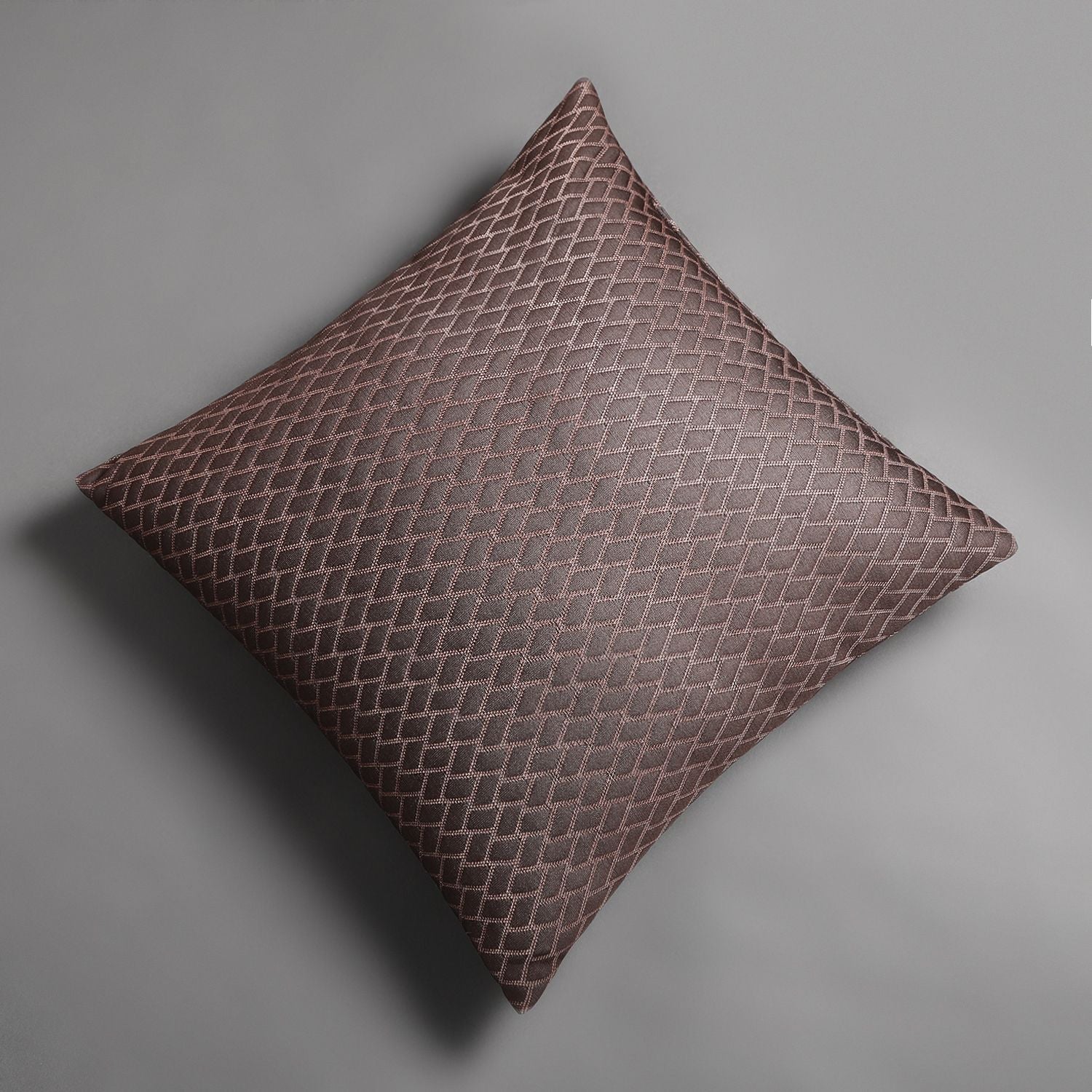 Microfibre Cushion Pack of 5 Geometric LUXURY (D.Brown)