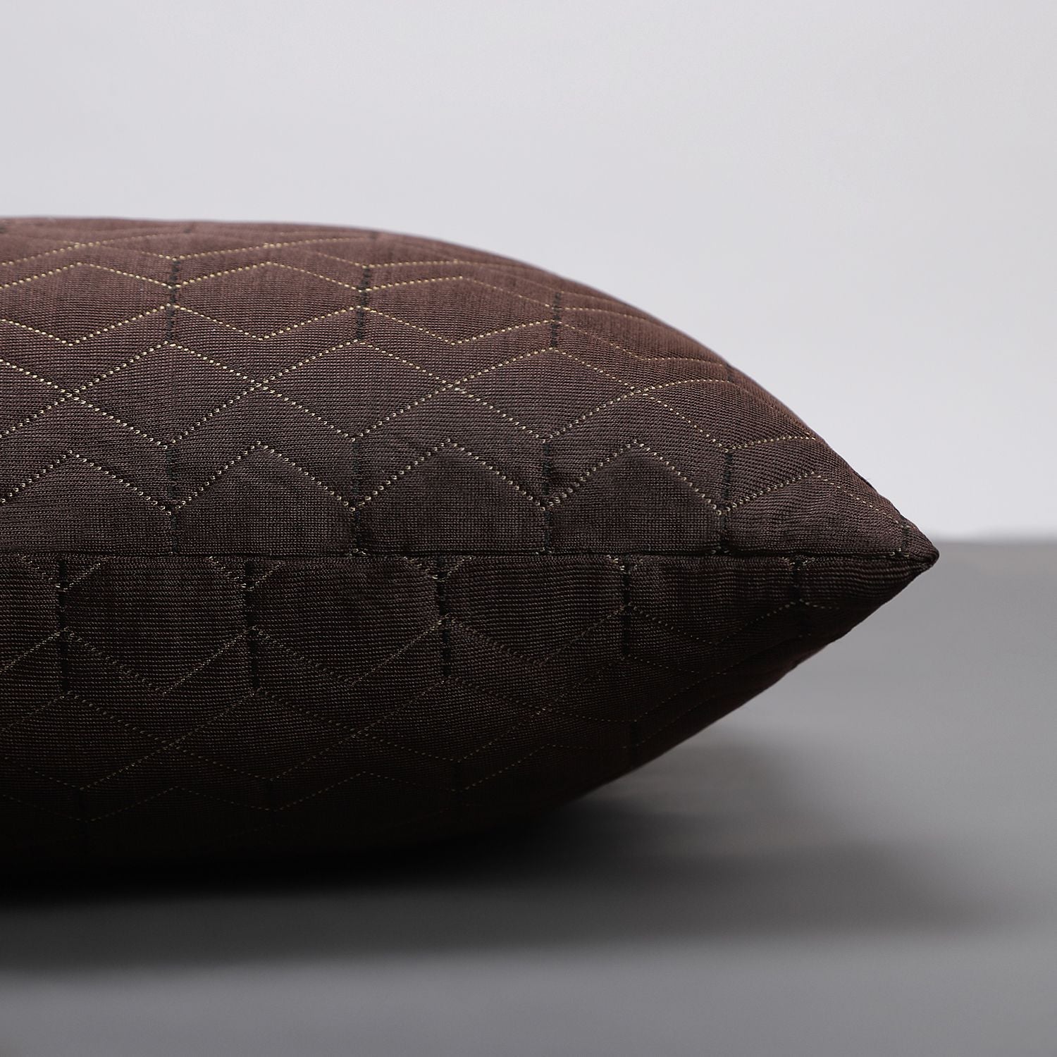 Microfibre Cushion Pack of 5 Geometric LUXURY (Brown)