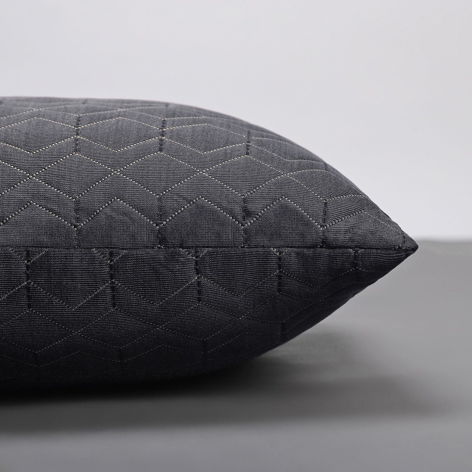 Microfibre Cushion Pack of 5 Geometric LUXURY (Grey)