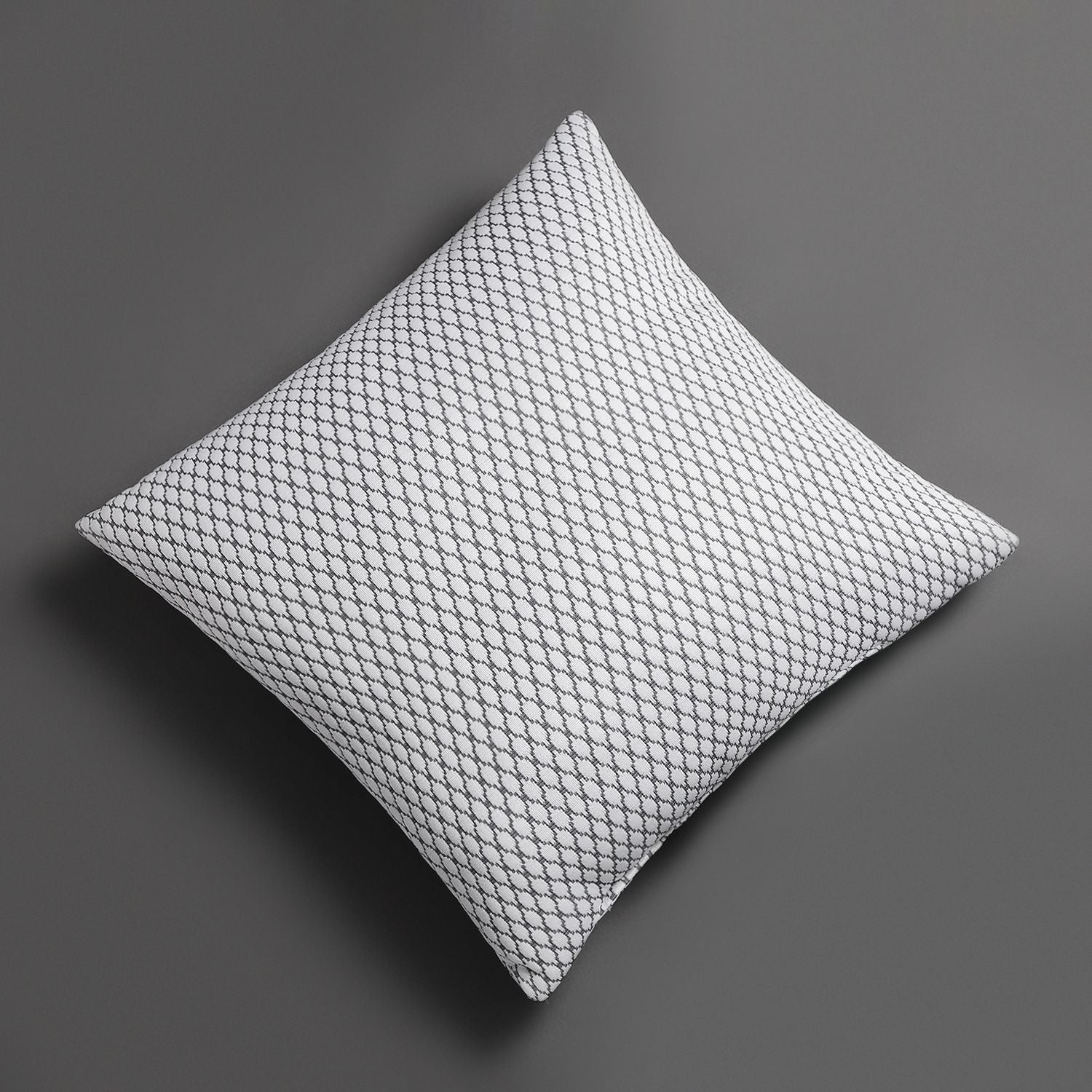 Microfibre Cushion Pack of 5 Geometric LUXURY (Silver)