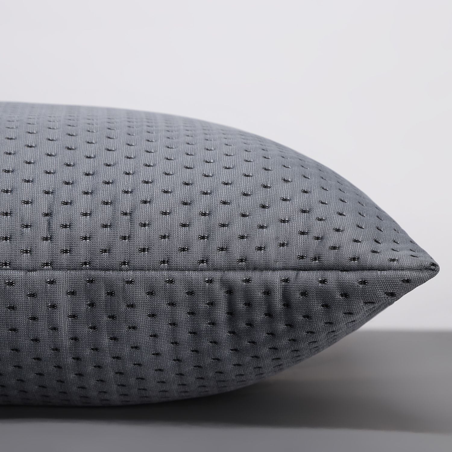 Microfibre Cushion Pack of 5 Geometric LUXURY (Grey. S)