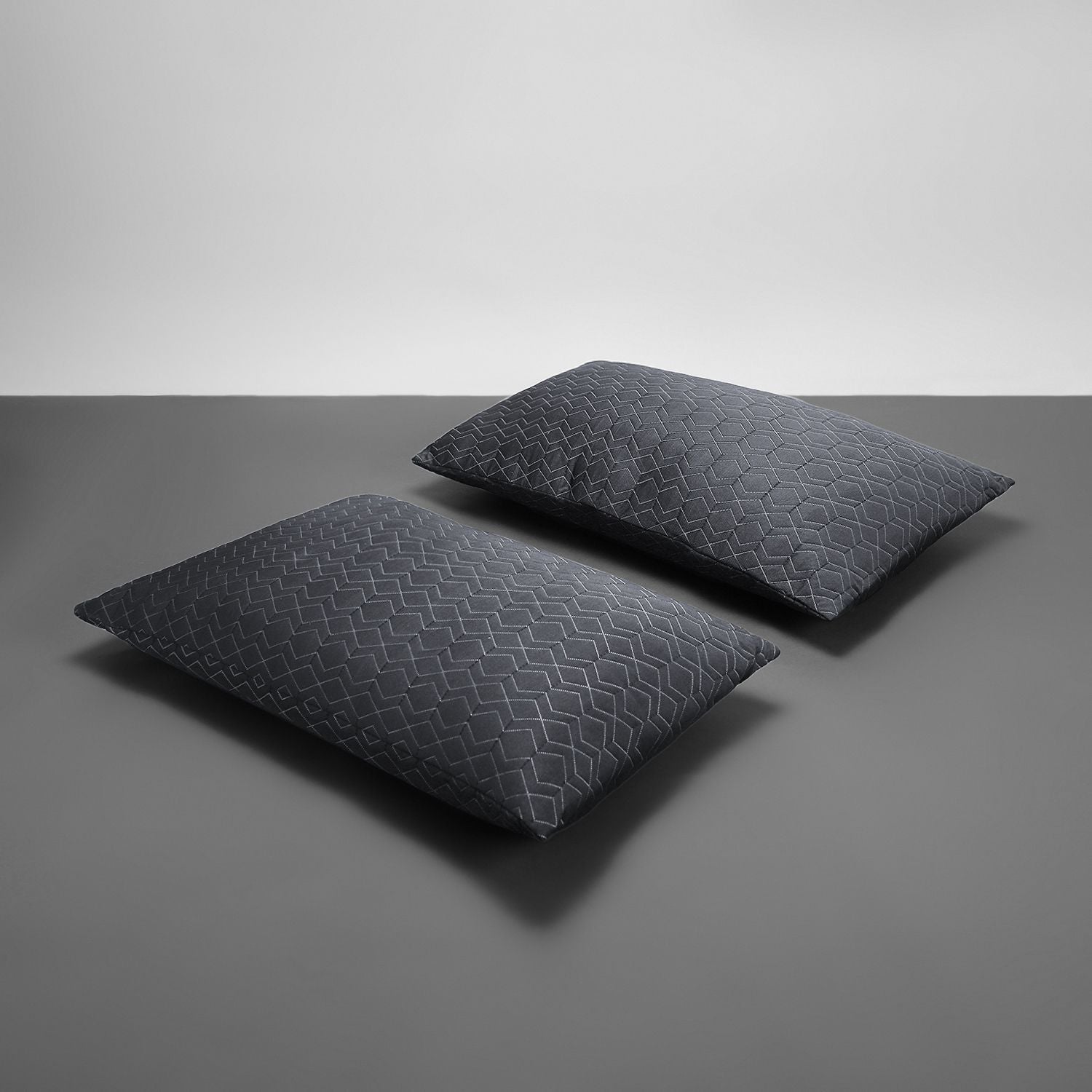 Microfibre Sleeping Pillow Pack of 2 Solid QUILTED (Multicolor)
