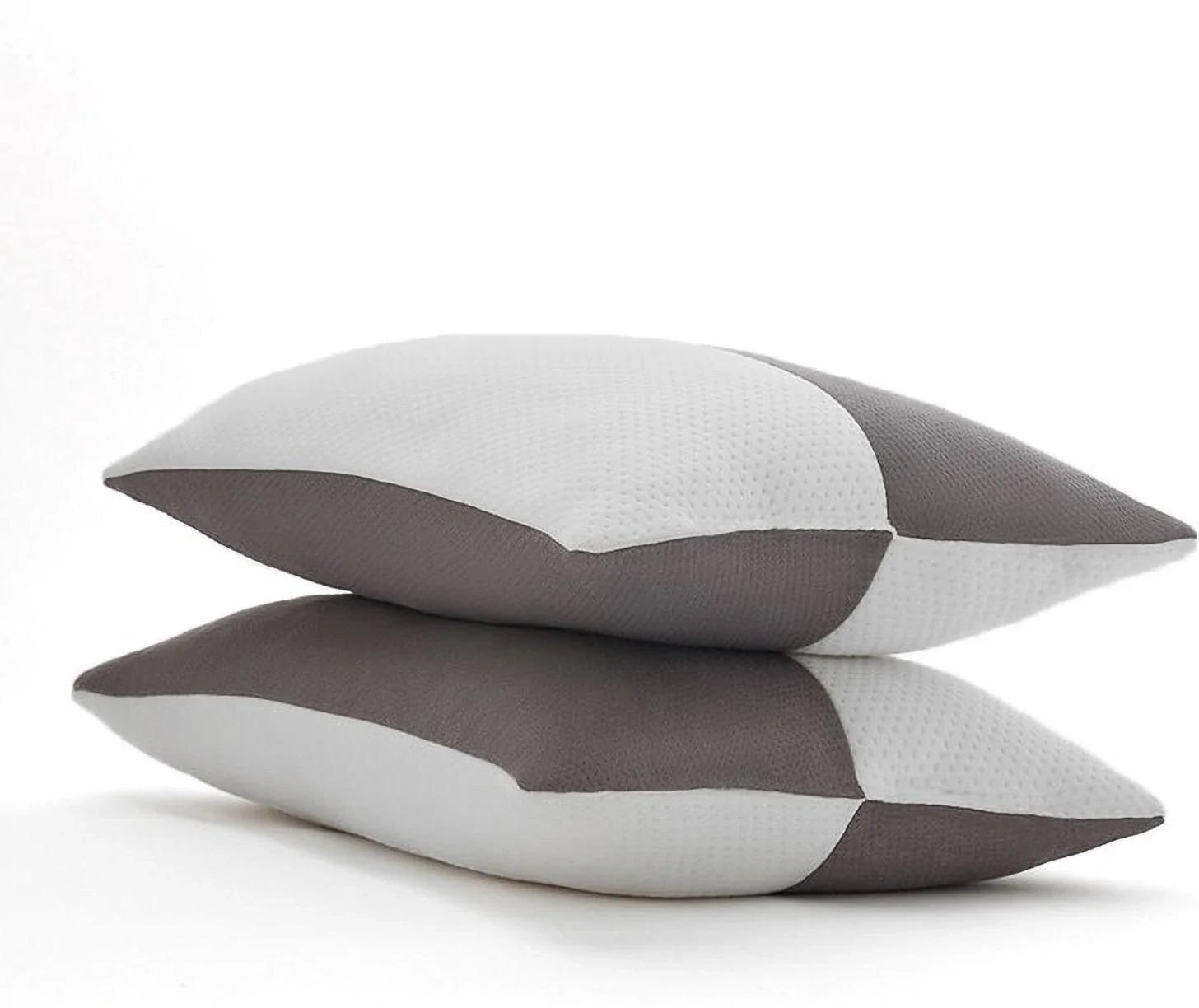 Microfibre Sleeping Pillow Pack of 2 Geometric LUXURY (Grey)