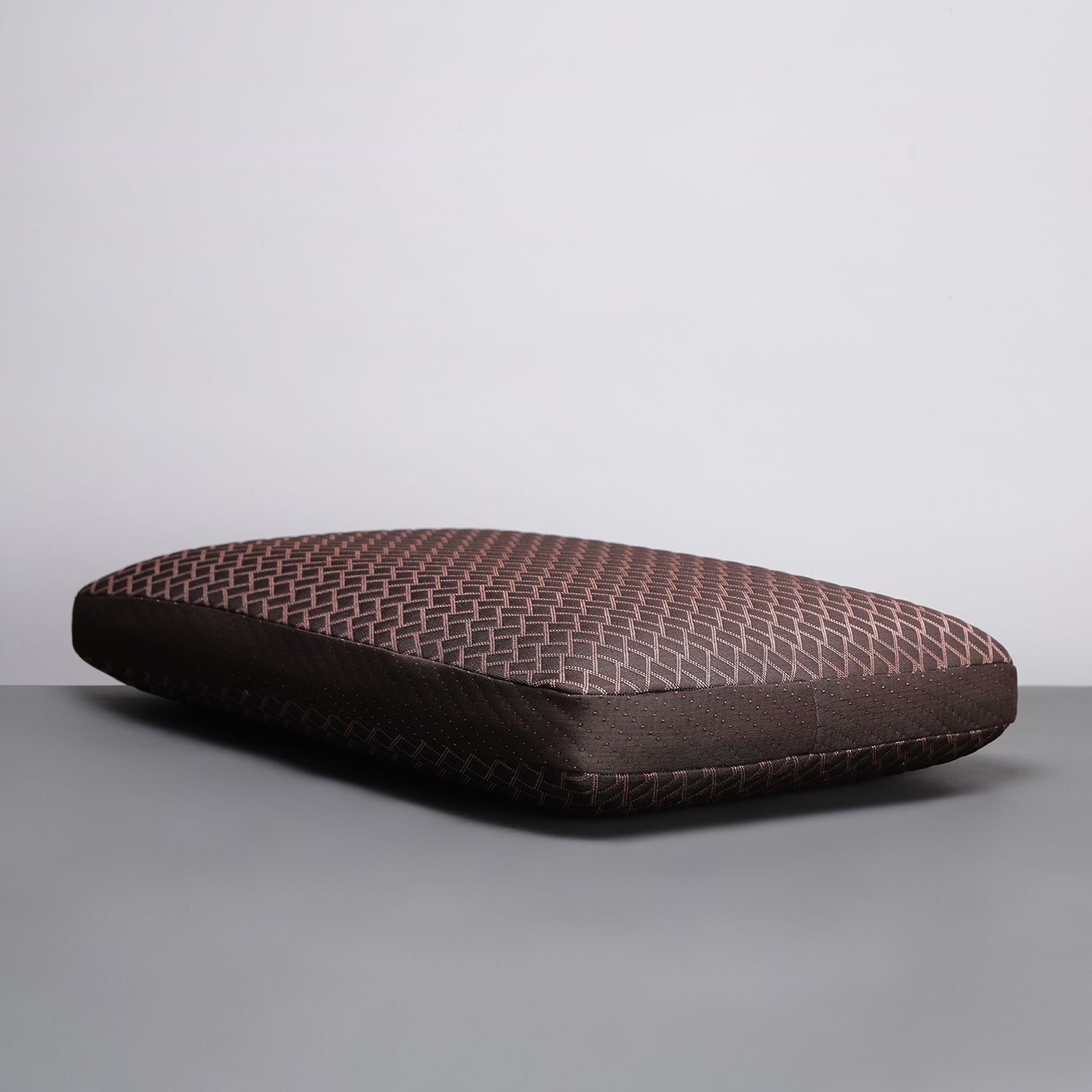 Memory Foam Sleeping Pillow Pack of 1 Geometric Luxury (Brown.S)