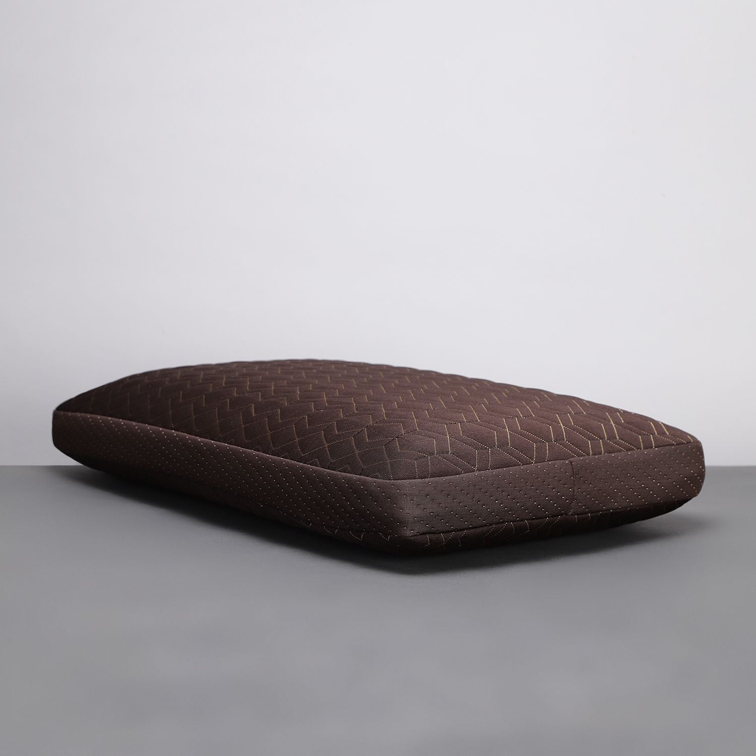 Memory Foam Sleeping Pillow Pack of 1 Geometric Luxury (D.Brown)