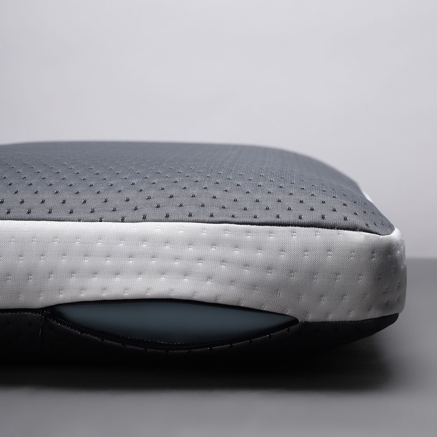 Memory Foam Sleeping Pillow Pack of 1 Geometric Luxury (Grey.W)