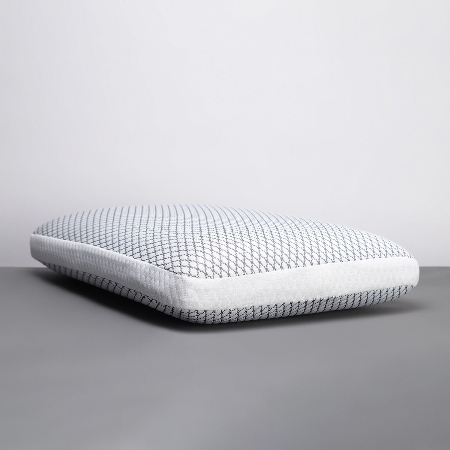 Memory Foam Sleeping Pillow Pack of 1 Geometric Luxury (Silver)