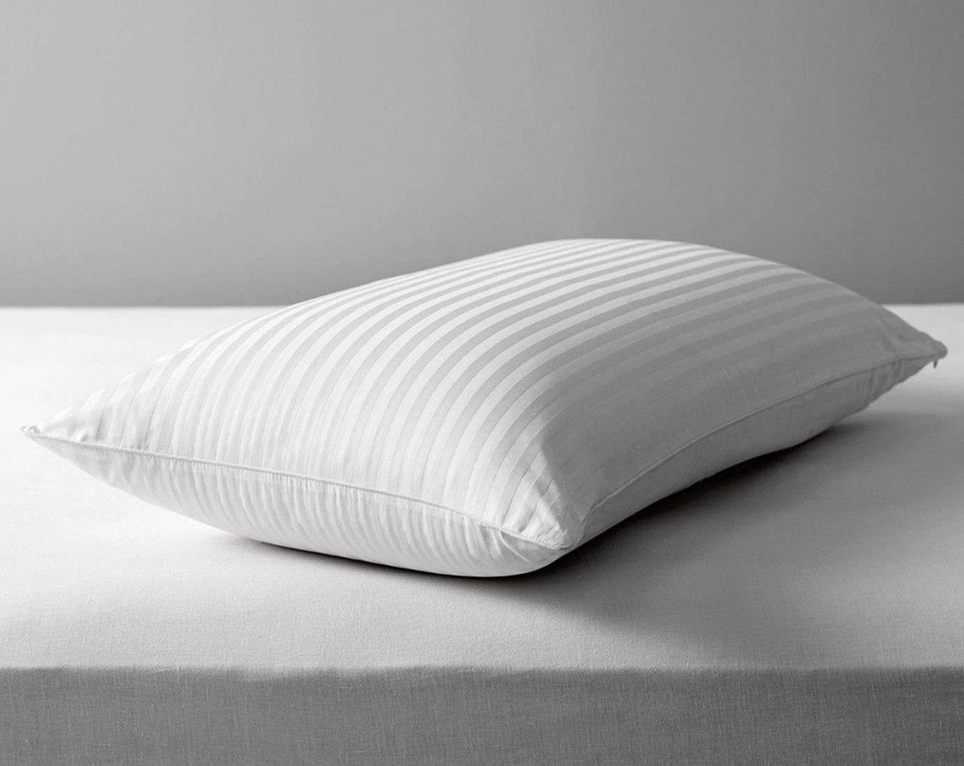 Microfibre Sleeping Pillow Pack of 1 Stripes (White)