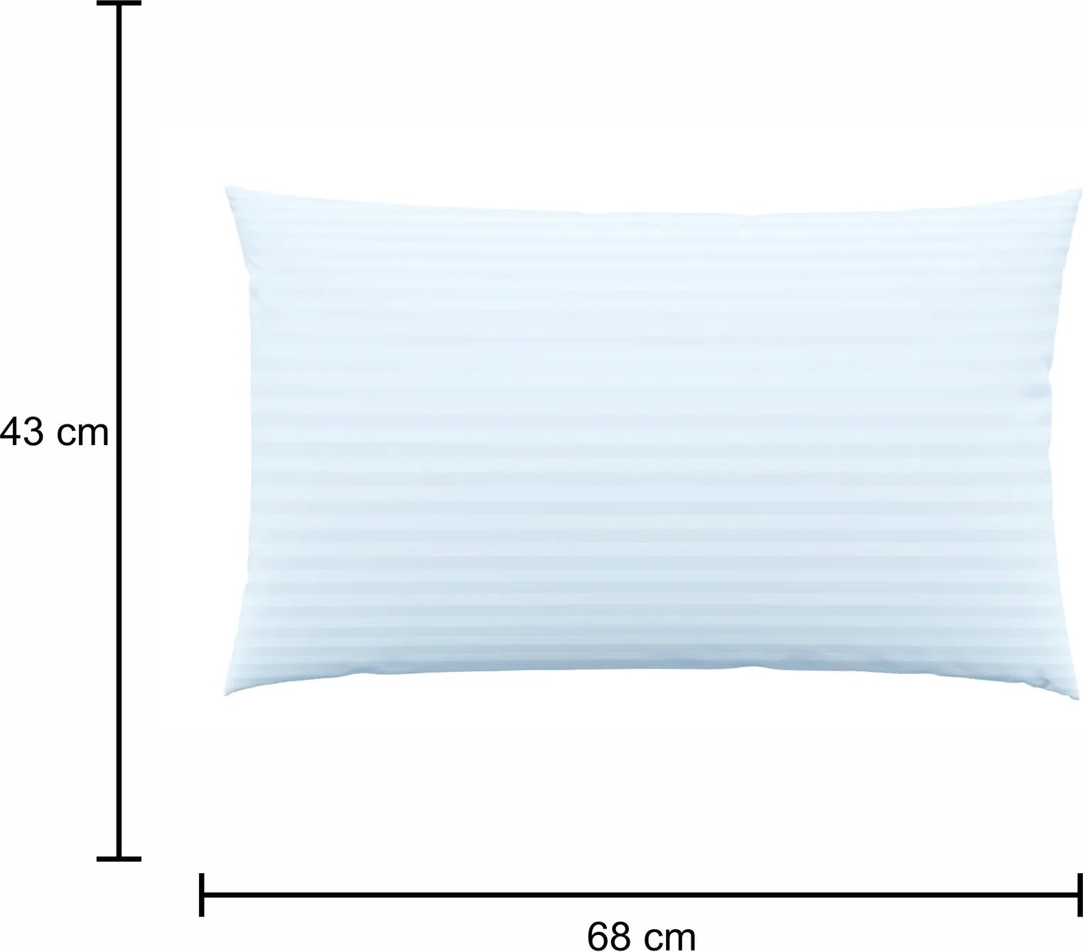 Microfibre Sleeping Pillow Pack of 2 Stripes (White)2