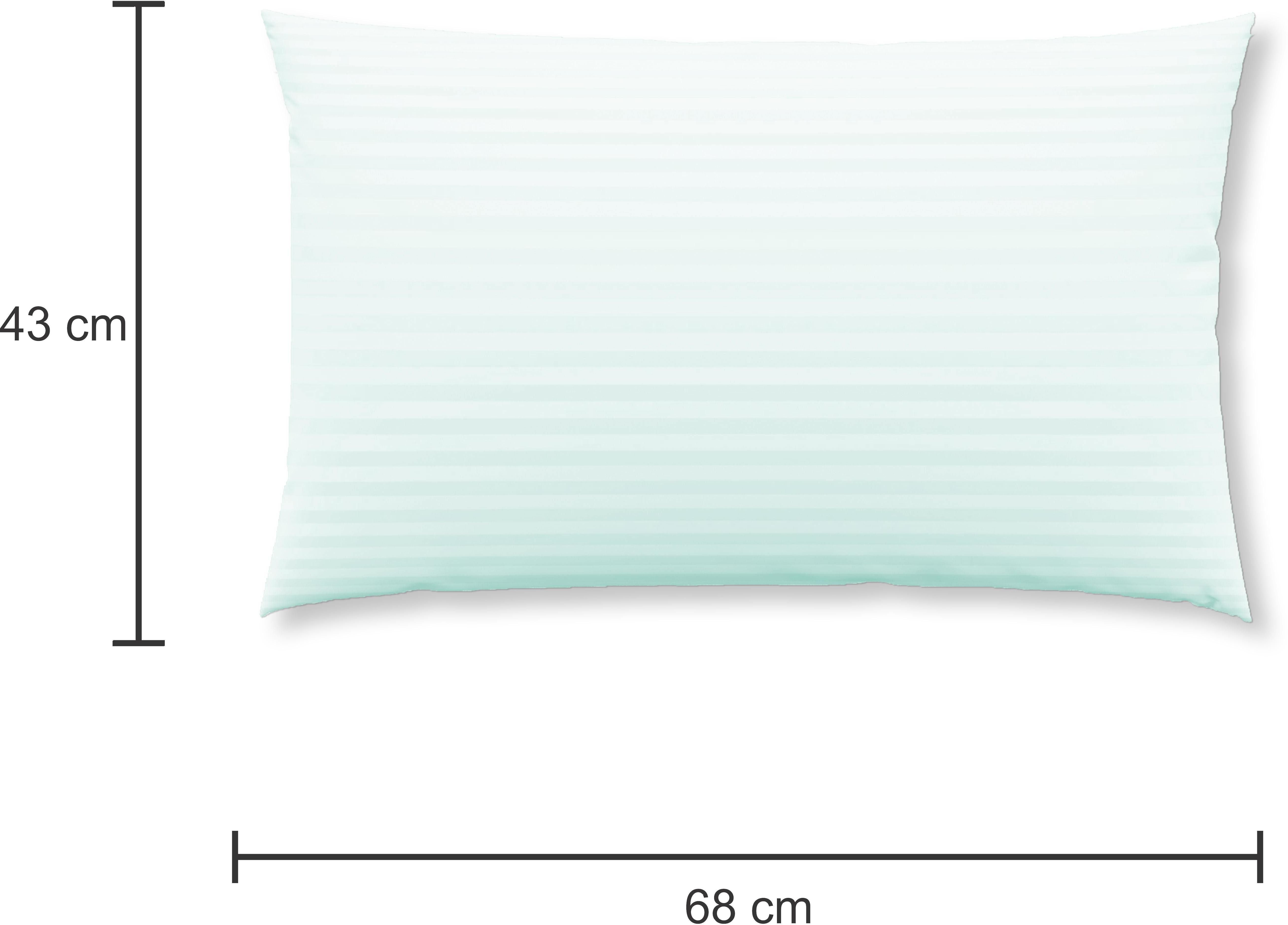 Microfibre Sleeping Pillow Pack of 4 Stripes (White)