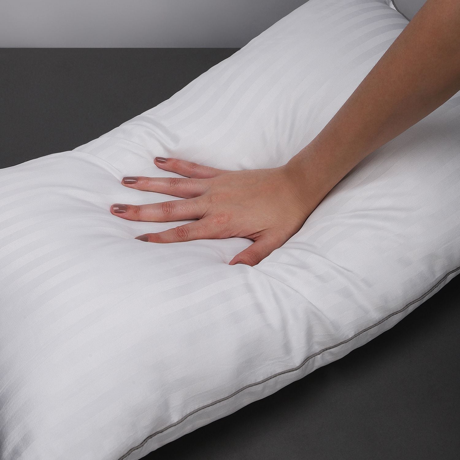 Microfibre Sleeping Pillow Pack of 1 Solid (White)