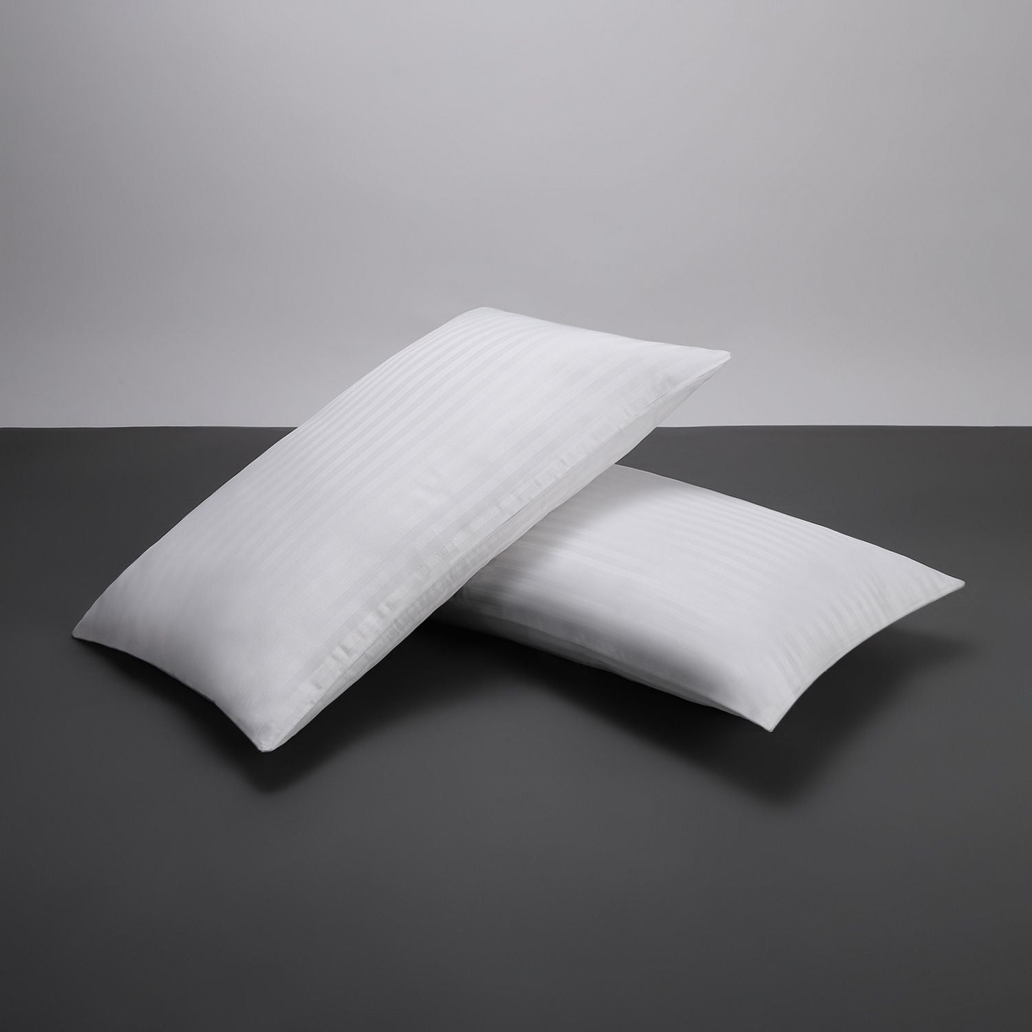 Microfibre Sleeping Pillow Pack of 2 Solid (White)