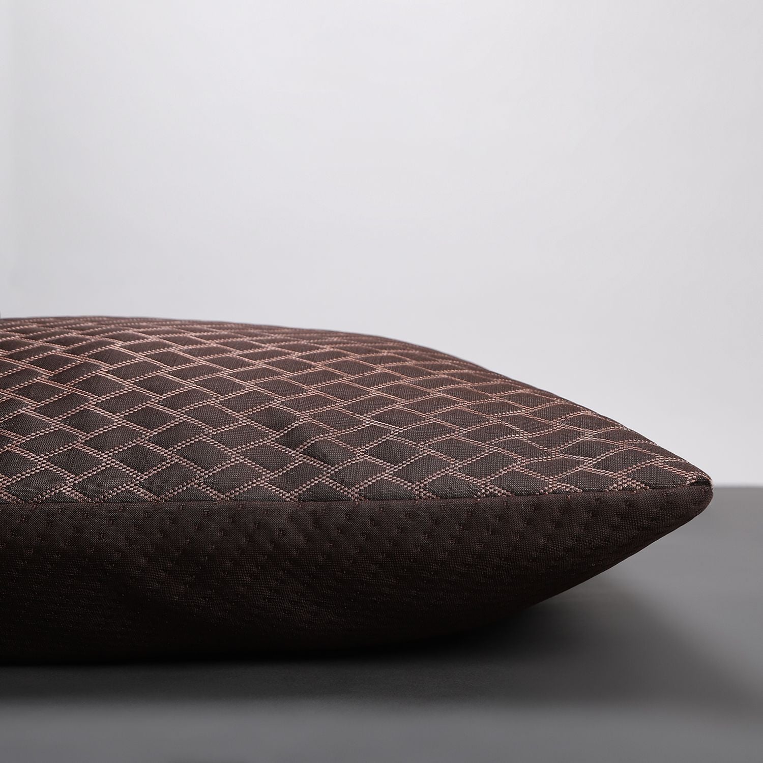 Microfibre Sleeping Pillow Pack of 1 Geometric LUXURY (Brown)
