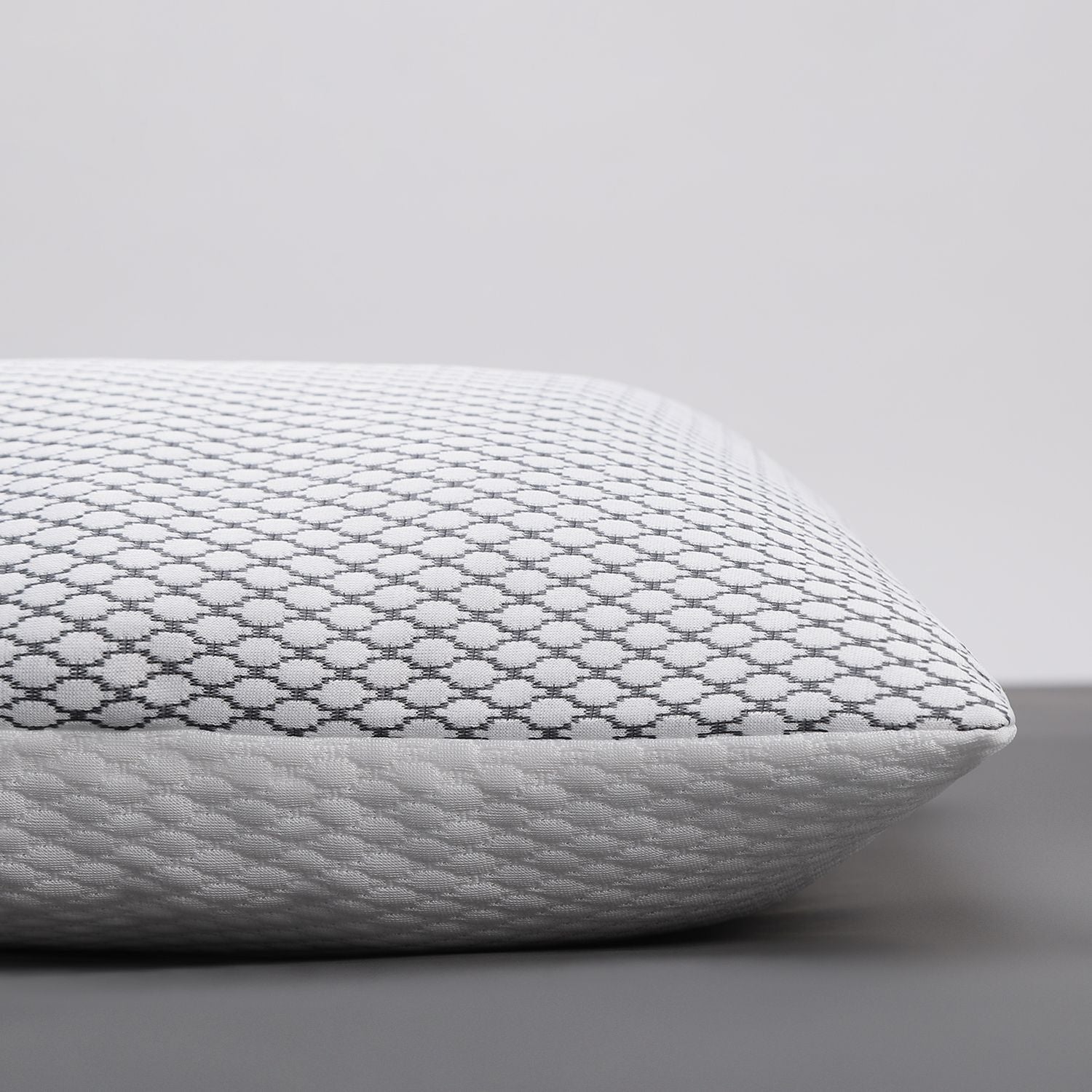 Microfibre Sleeping Pillow Pack of 1 Geometric LUXURY (Milky White)