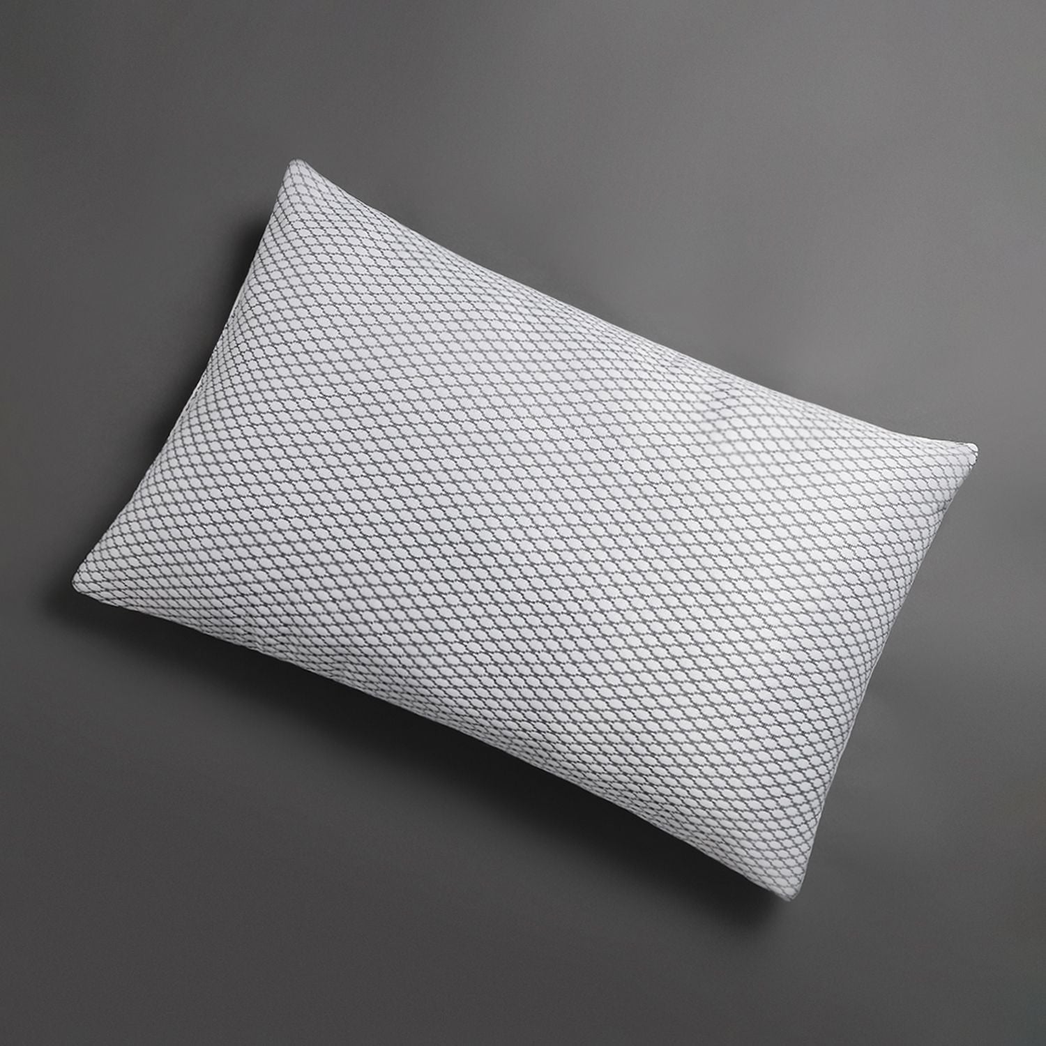 Microfibre Sleeping Pillow Pack of 1 Geometric LUXURY (Milky White)