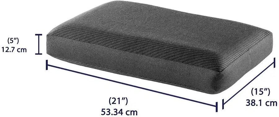 Memory Foam Sleeping Pillow Pack of 2 Abstract Luxury (Grey)