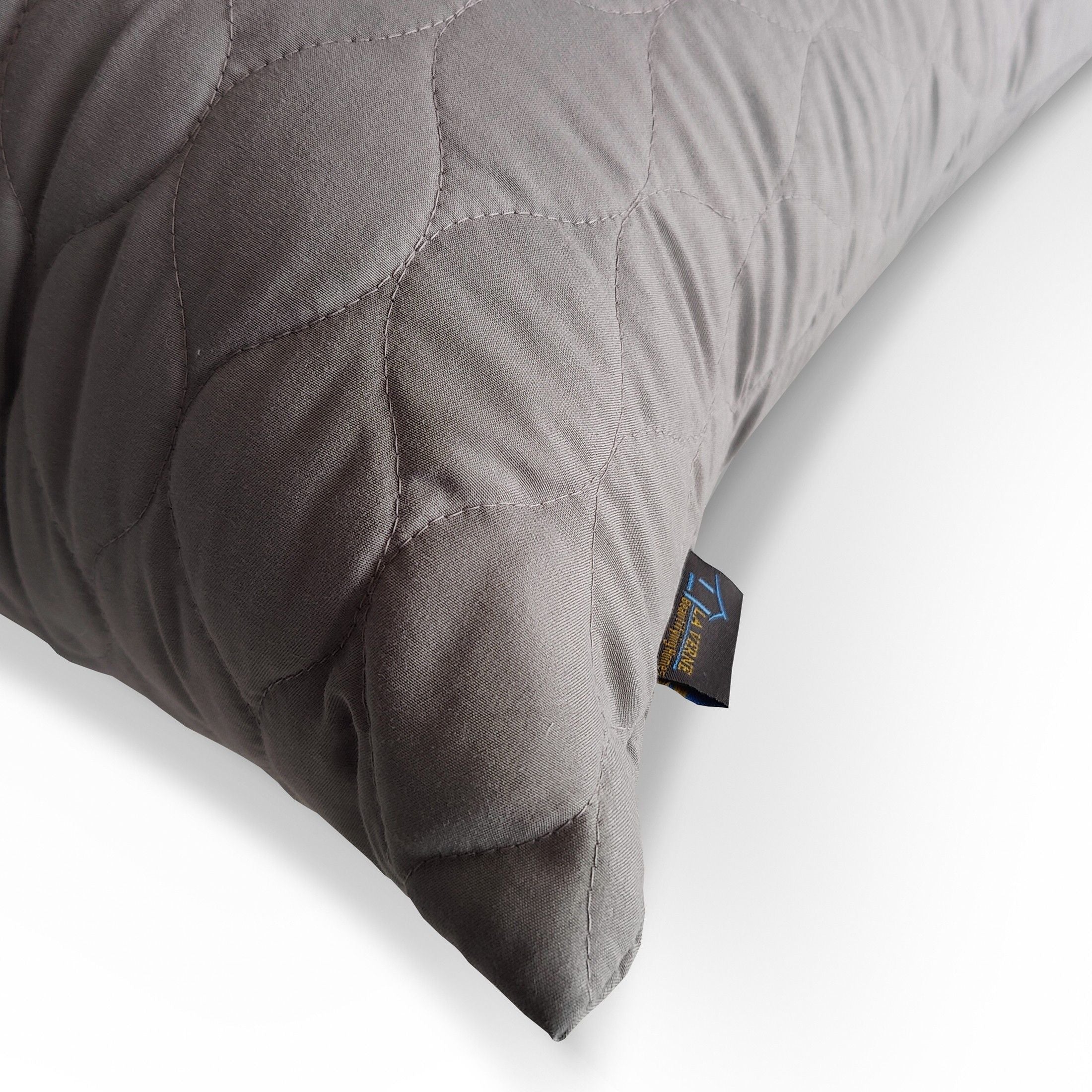 Microfibre Sleeping Pillow Pack of 2 Solid QUILTED (Grey)