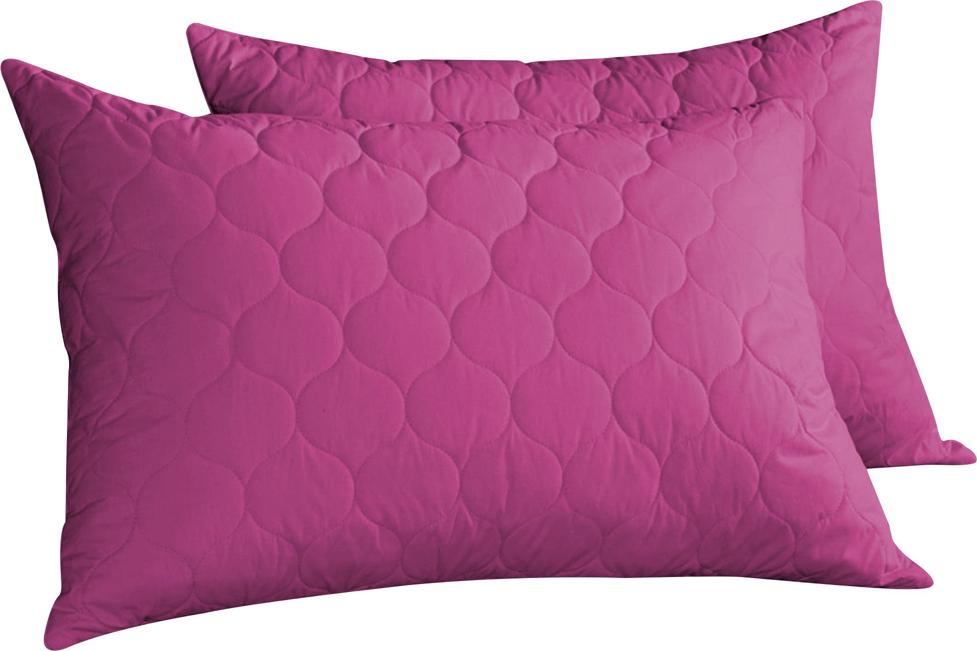 Microfibre Sleeping Pillow Pack of 2 Solid QUILTED (Pink)
