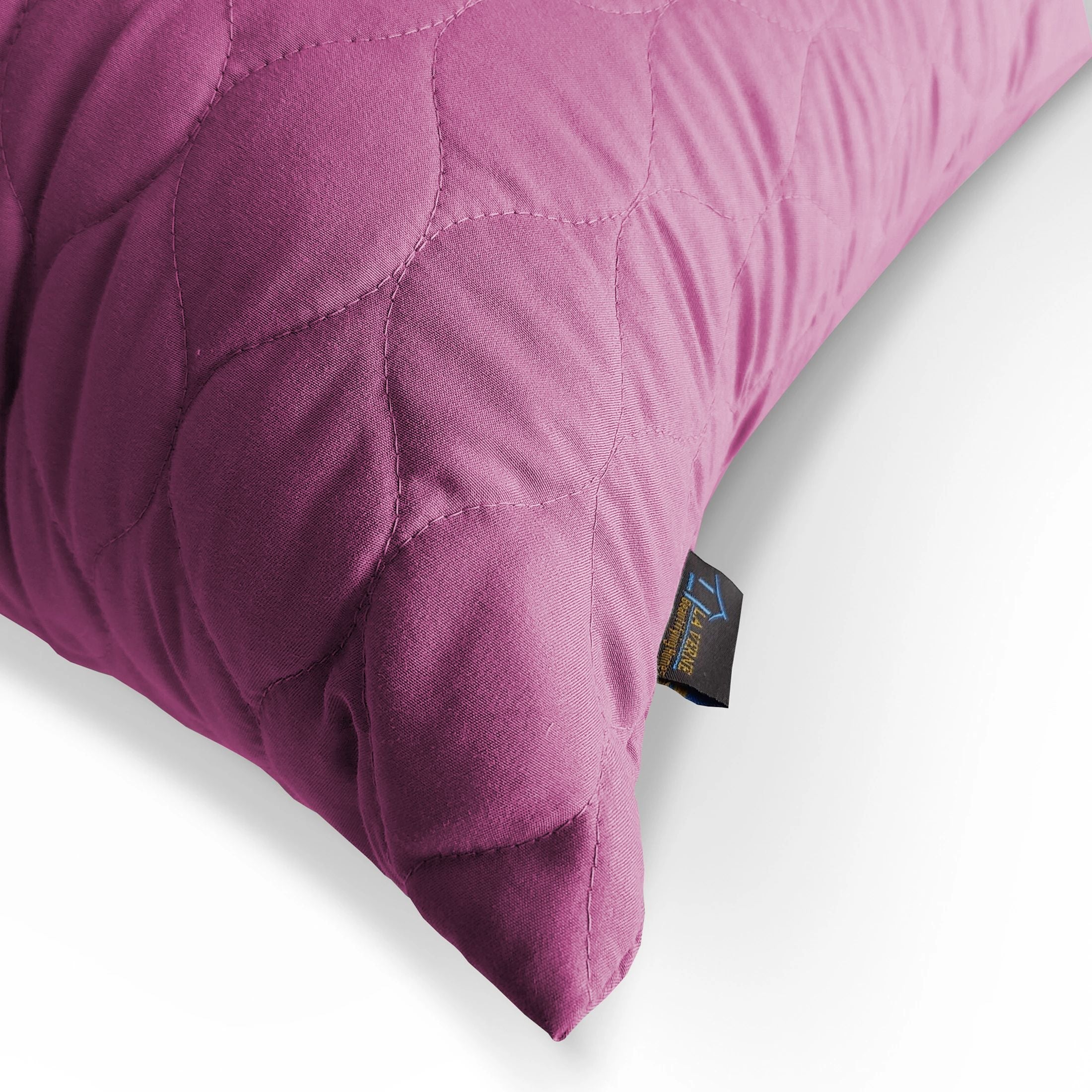 Microfibre Sleeping Pillow Pack of 2 Solid QUILTED (Pink)