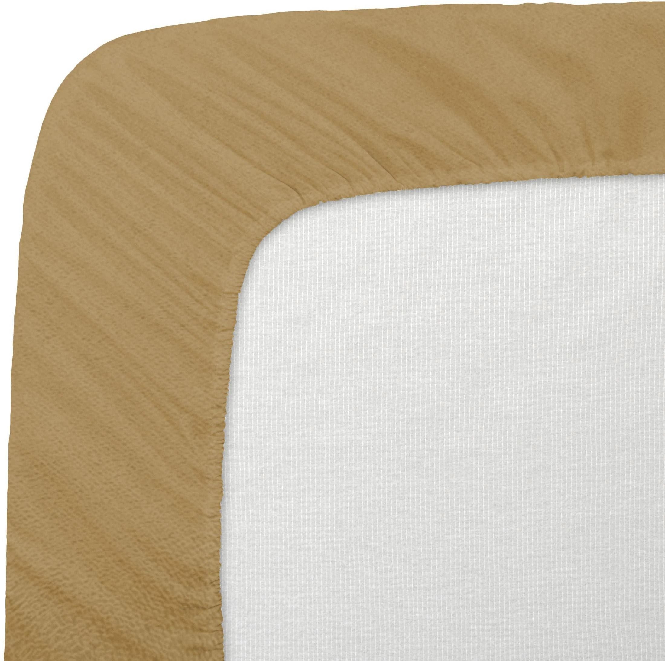 Fitted King Size Breathable, Stretchable, Waterproof Mattress Cover (Beige)