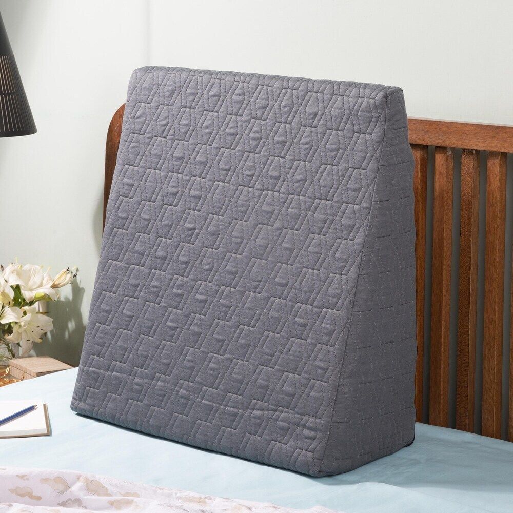 Memory Foam Orthopaedic Pillow Pack of 1 Geometric WEDGE (Grey)