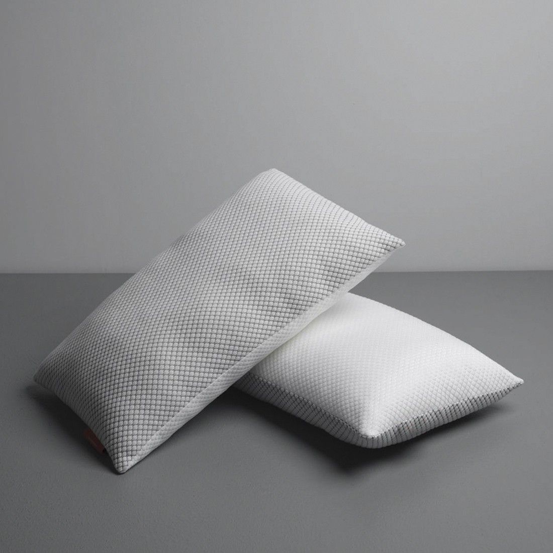 Microfibre Sleeping Pillow Pack of 2 Geometric LUXURY (Milky White)
