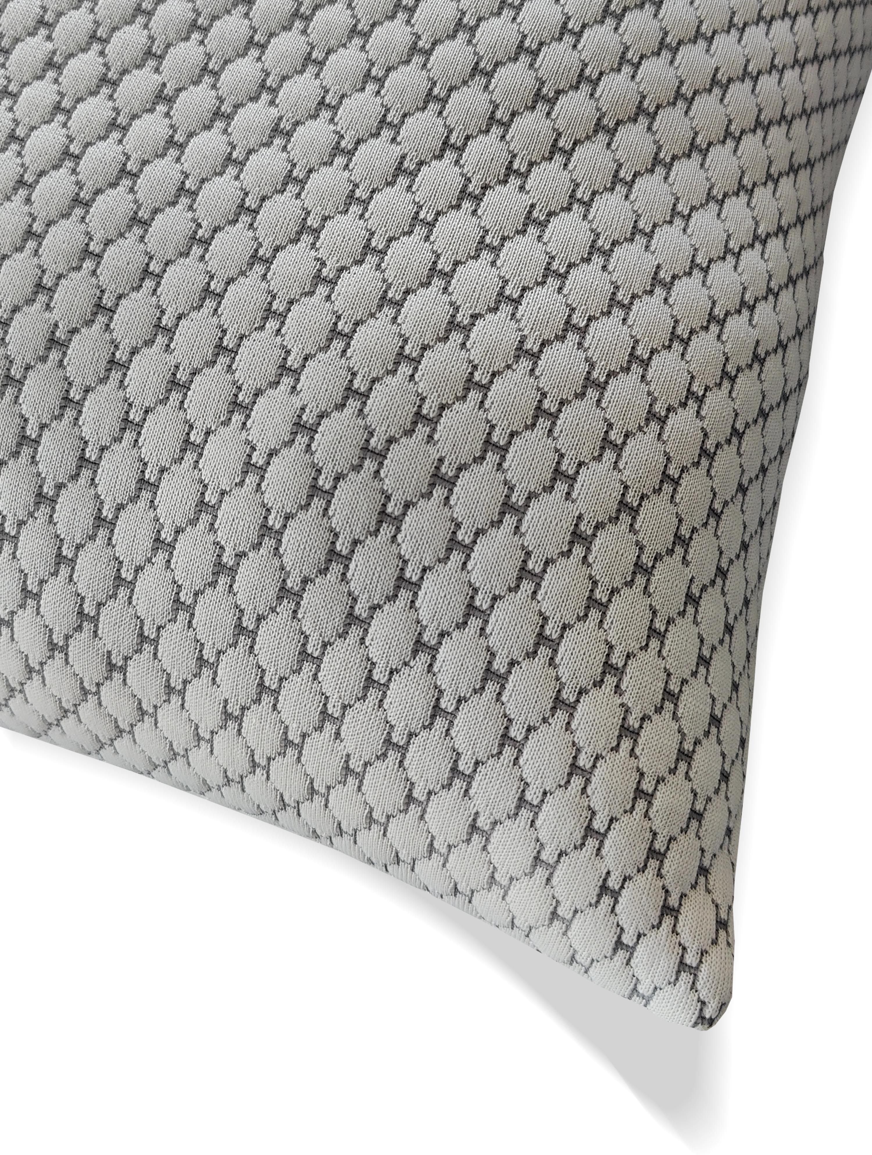 Microfibre Sleeping Pillow Pack of 4 Geometric LUXURY (Milky White)